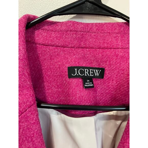 J.Crew Plus Moon Luxury Fabric Wool Blend Tailored Blazer Gold Buttons 24 - Picture 5 of 10